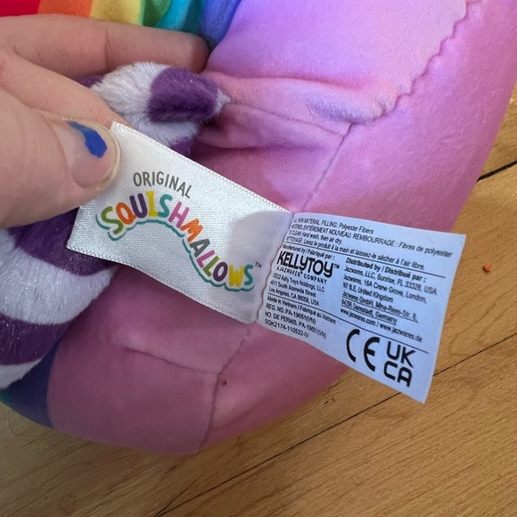 Squishmallows Disney Pride Collection 8” Bing Bong Elephant Rainbow plush - Picture 4 of 6